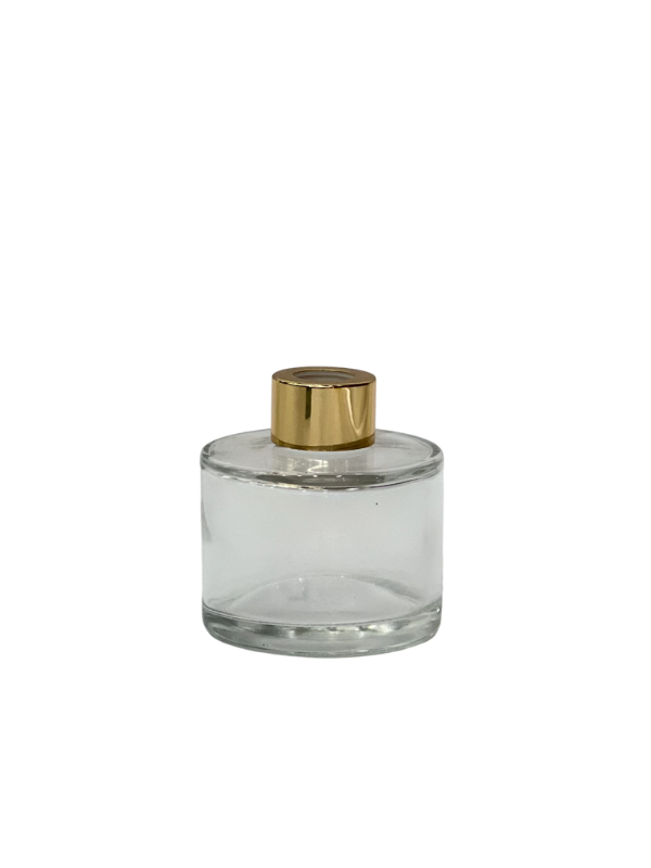 ENVASE DIFUSOR 120ML TAPA DORADA REDONDA
